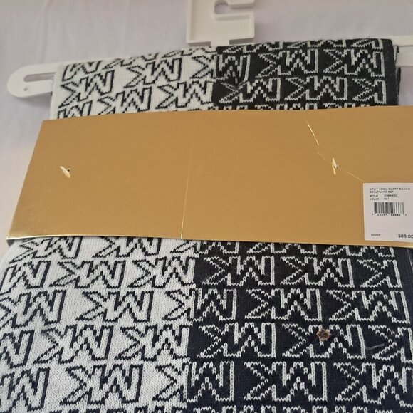 Michael Kors Monogram Logo  Reversible  Scarf and Hat Set. BNWT main image 4